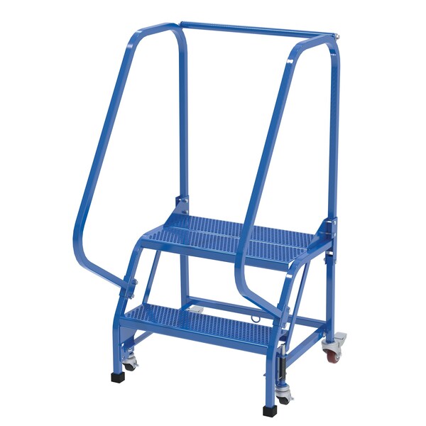 50 H Steel PW Ladder, Perforated, 2 Step, 2 Steps